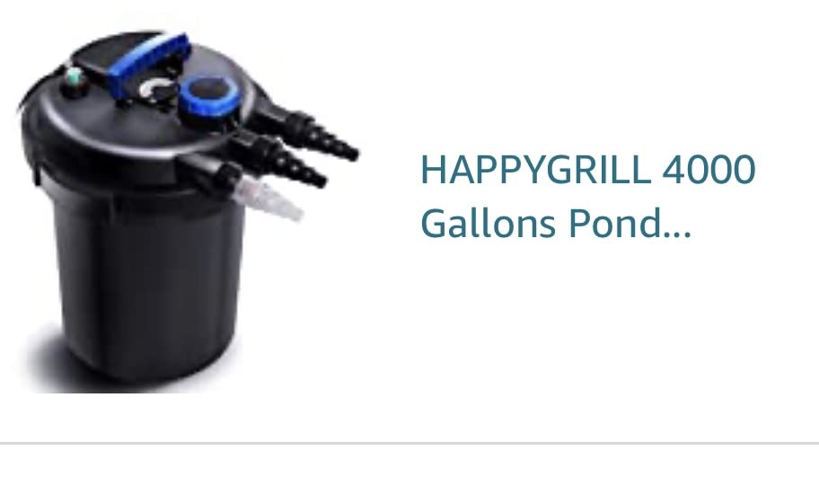 HAPPYGRILL 2642 GPH Pond Filter with 13W UV-C Light & Bio Balls, 4 Adapters | Bio Pressure Pond Pump Filter System for 1321 Gal Koi Fish Ponds or 2642 Gal Ornamental Ponds customer photo 2