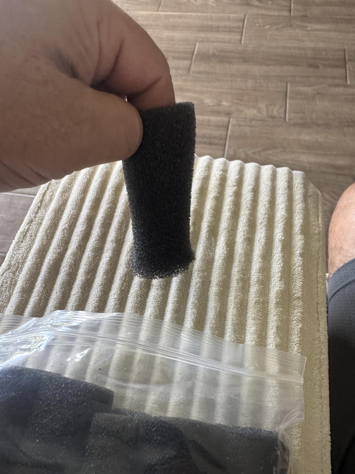12 Pieces Black Pre-Filter Sponge Foam Roll Accessories for Aquarium Fish Tank customer photo 1