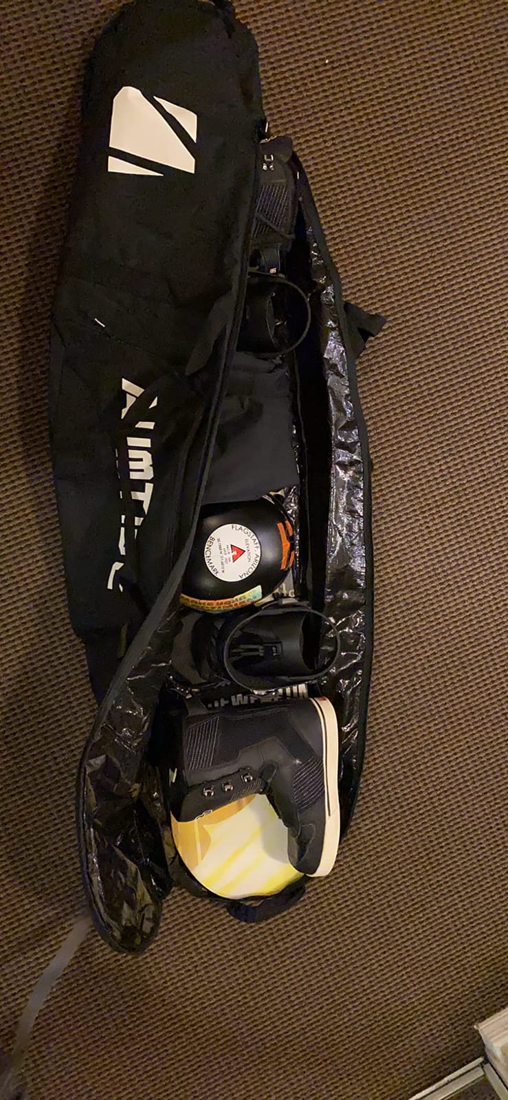 AUMTISC Padded Snowboard Bag for Air Travel, Snowboard Travel Bags for Flying with Gear Pockets, Available Length in 155cm | 165cm | Ajustblae 156-181cm customer photo 2