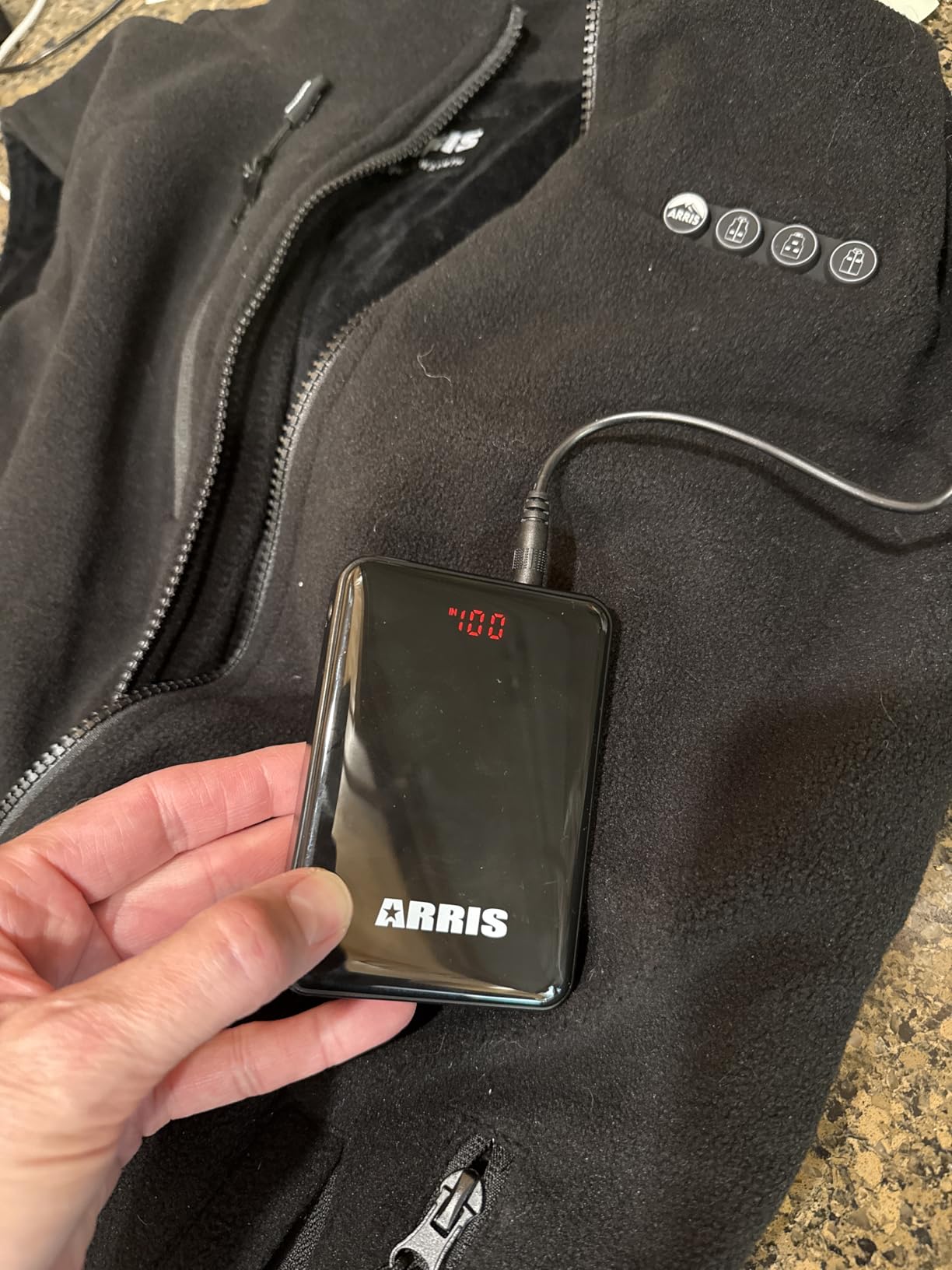 ARRIS Fleece Heated Vest for Men with Battery Pack Included, Size Adjustable 8 Heating Zones for Hunting customer photo 2