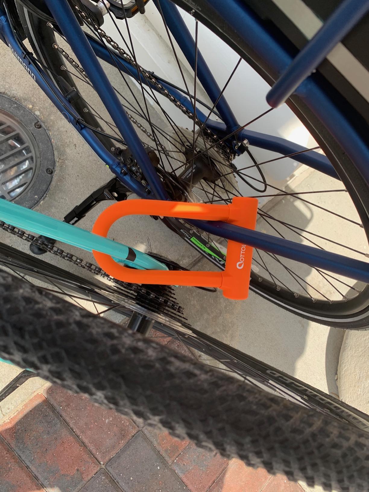 OTTOLOCK Sidekick Compact U-Lock, Orange customer photo 1