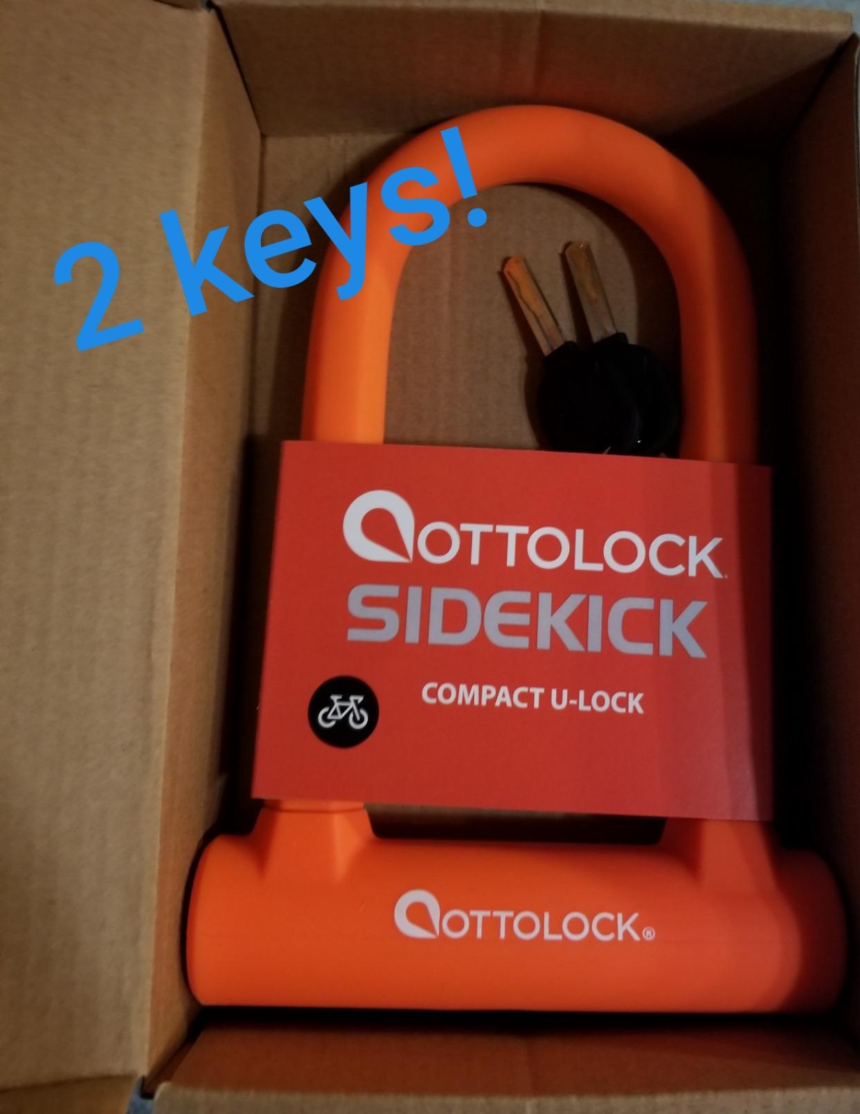 OTTOLOCK Sidekick Compact U-Lock, Orange customer photo 2
