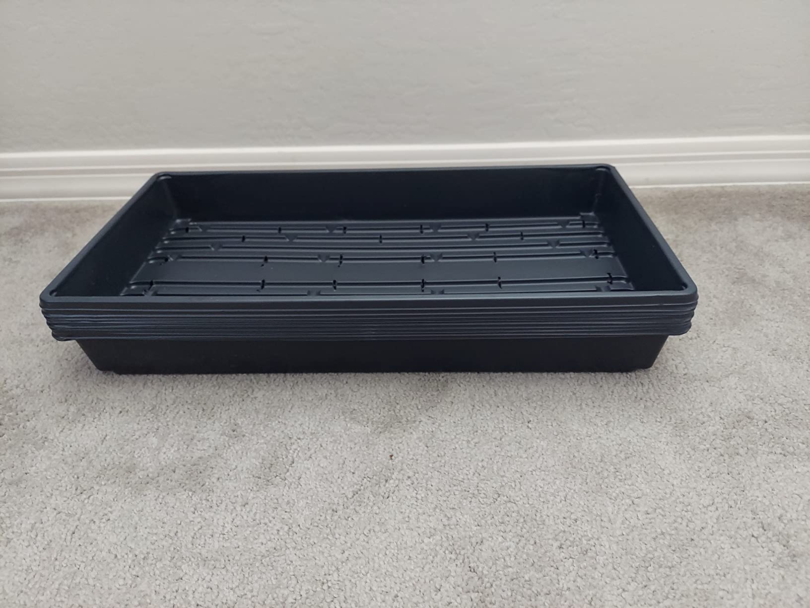 Handy Pantry 10-Pack 1020 Garden Growing Trays with Drain Holes - 10