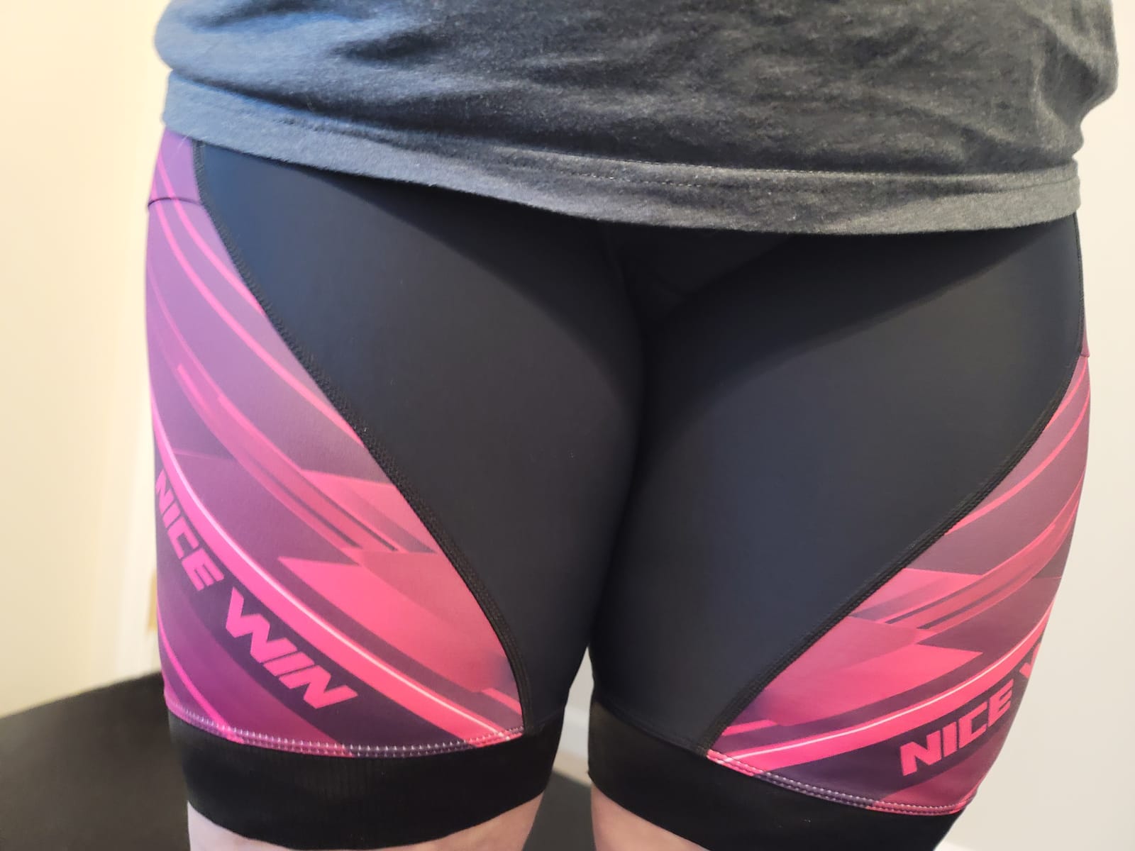 Womens Bike Shorts 4D Gel Pading Cycling Spinning Biker Bicycle Short with Pockets Wide Waistband customer photo 1
