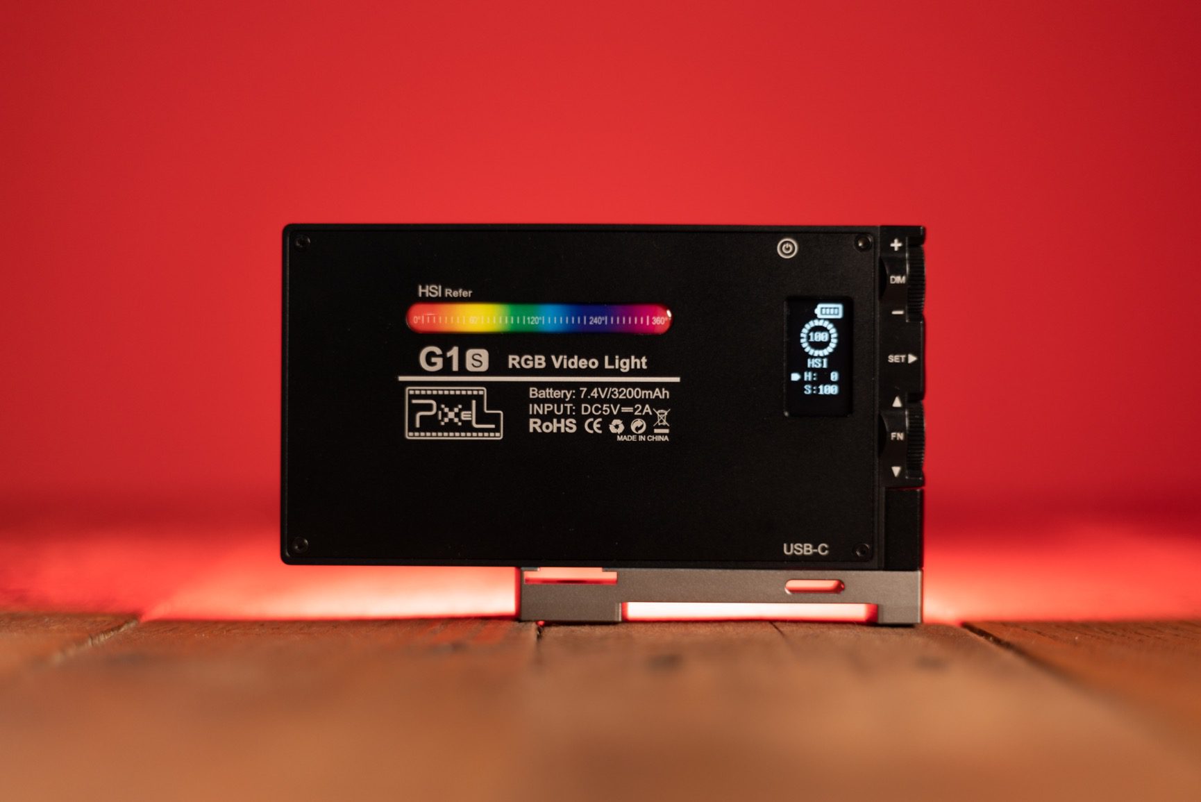 Pixel G1s RGB Video Light with APP Control, 12W 210 Minutes Rechargeable Battery LED Camera Light, 10 Common Lighting Effects, CRI≥97 2500-8500K LED Video Light with Aluminum Alloy Body customer photo 1