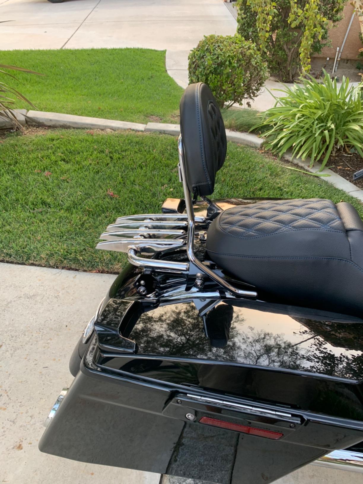 PBYMT Stealth Luggage Rack Compatible for Harley Touring, Detachable Luggage Rack Compatible with Harley Davidson Street Glide Road Glide Road King Electra Glide Ultra Limited 2009-2024 (Black) customer photo 2