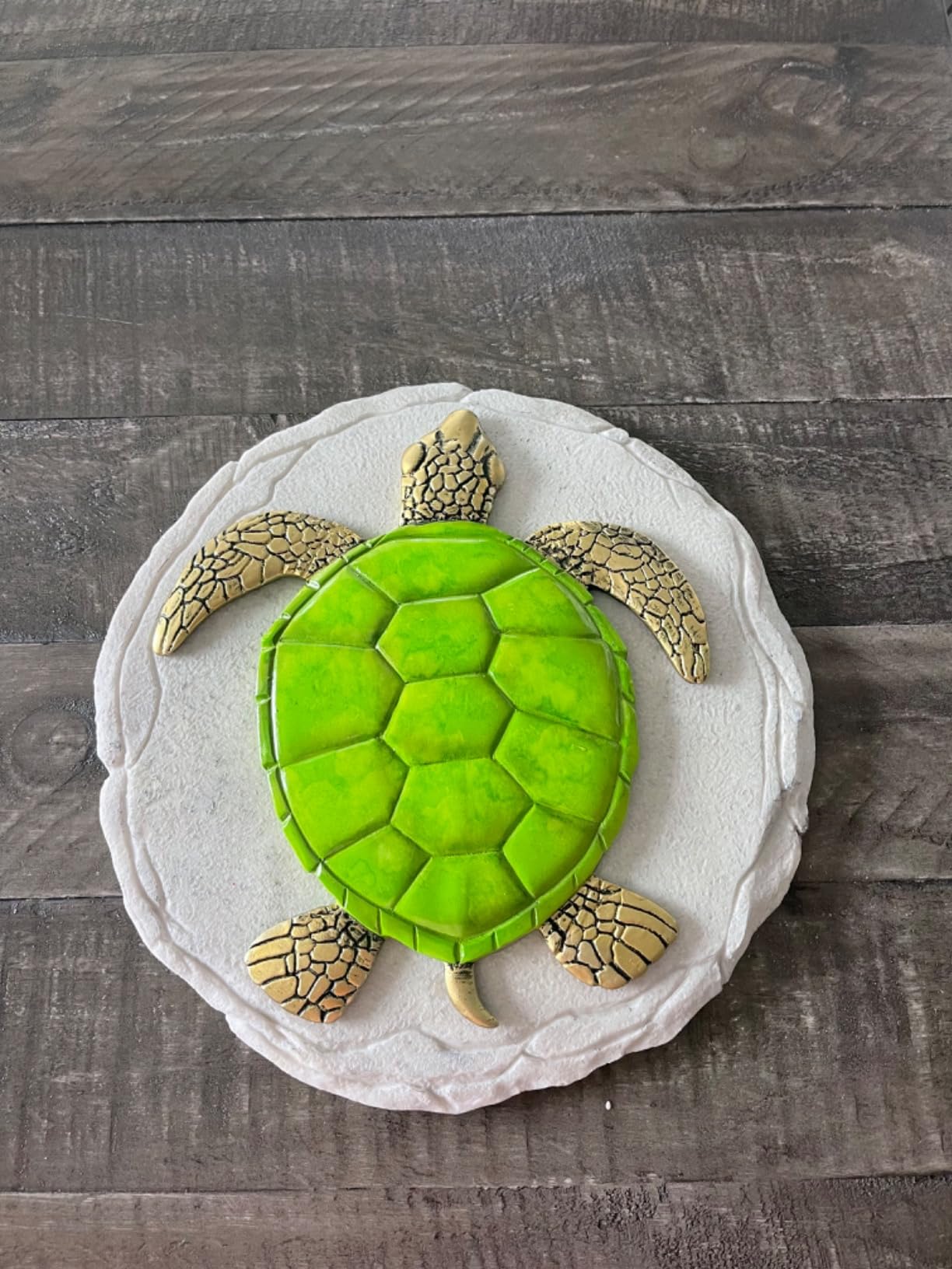 Spoontiques -Garden Décor - Turtle Stepping Stone - Decorative Stone for Garden customer photo 2