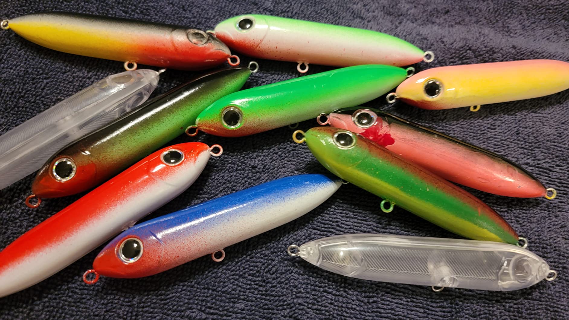 Lure Blanks,Crankbait Blanks Fishing Lures Set,20PCS 10.5cm 10.4g Blank Unpainted Hard Lures Kit,Fishing Lures DIY Kit customer photo 1