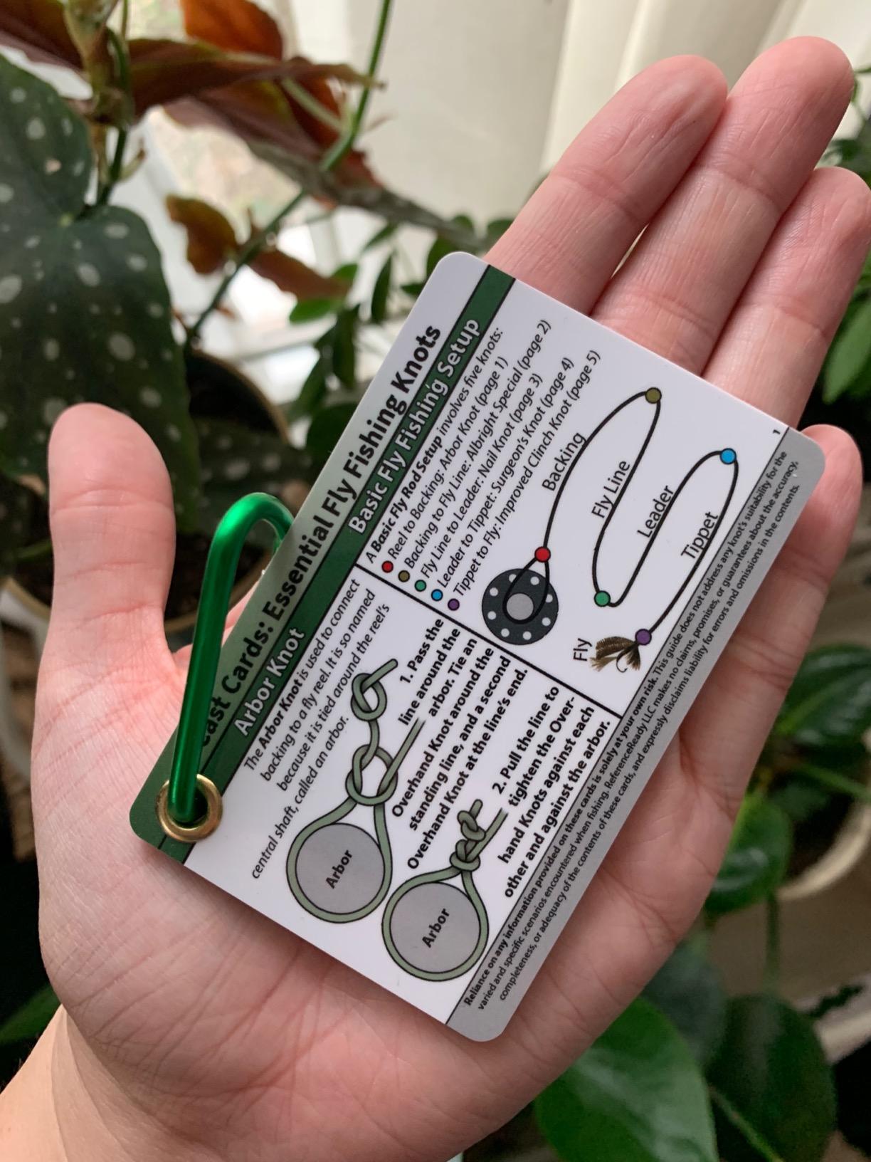 ReferenceReady Fly Fishing Knot Cards: Waterproof Pocket Guide to 14 Knots customer photo 1