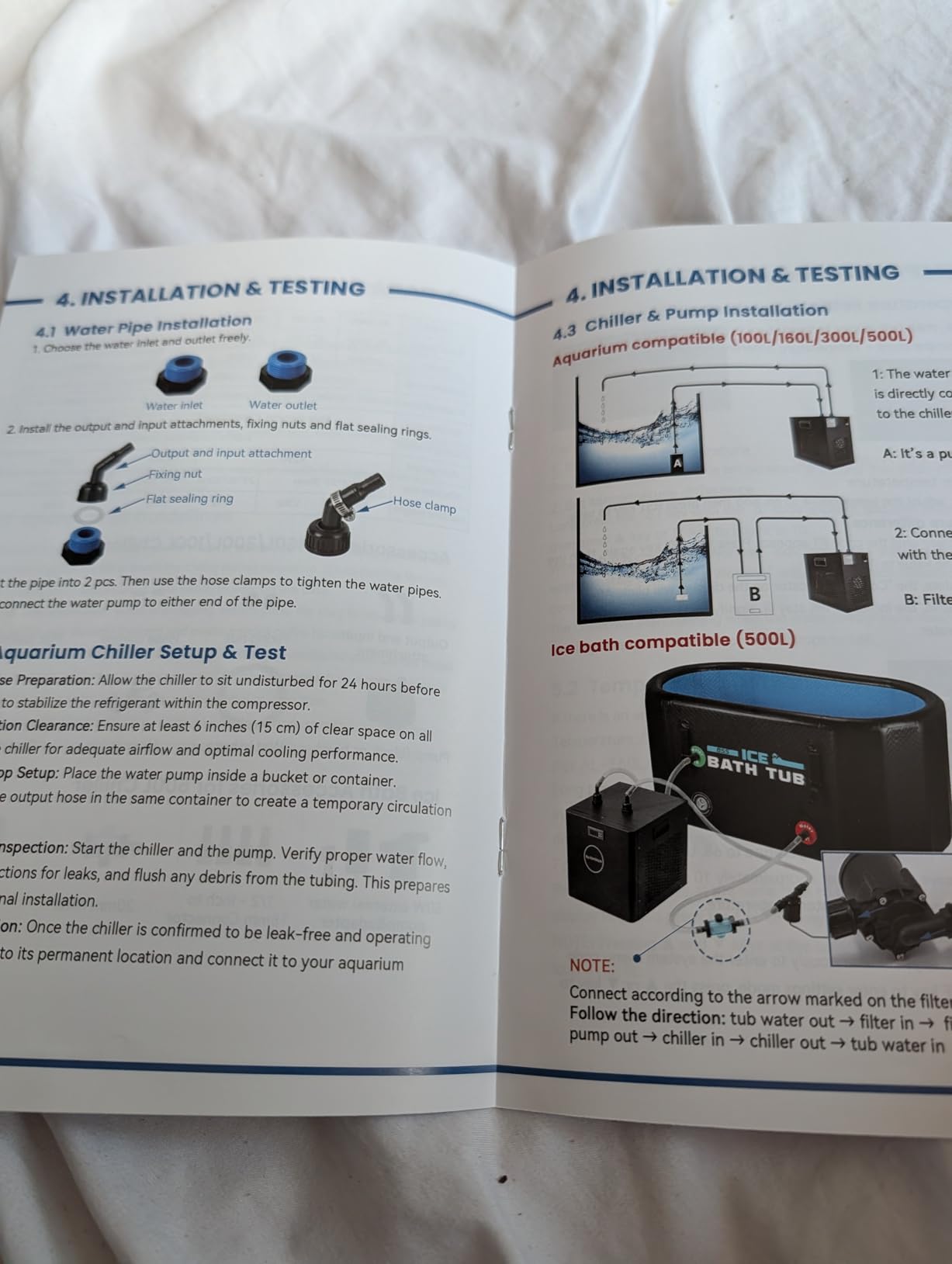 1/3 HP Aquarium Chiller Up to 79 Gal, Drops Down 8-15F 110V | Rapid Cooling, Ultra-Quiet Compressor, Complete Kit w/Pump & Hose, Ideal For Indoor Hydroponic, Axolotl and Coral Reef Tank customer photo 1