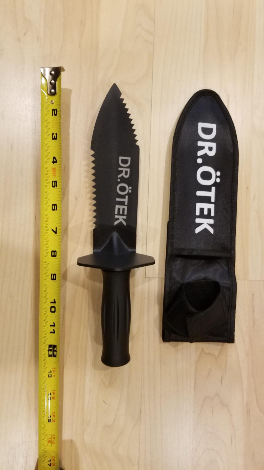 Metal Detecting Shovel for Digging, Heavy Duty Double Serrated Edge Digging Tool with Sheath, Metal Detector Accessories Garden Trowel Hand Shovel for Treasure Hunting Gardening Camping & Outdoor Use customer photo 2