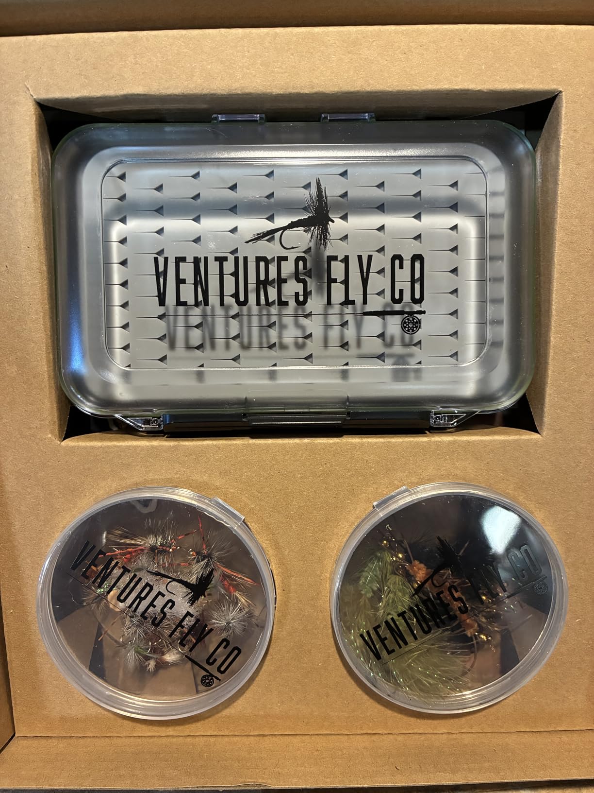 Ventures Fly Co. | 40 Premium Hand Tied Fly Fishing Flies Assortment | Fly Box Included | Dry, Wet, Nymphs, Streamers, Wooly Buggers, Terrestrials | Trout, Bass Lure Set, Kit customer photo 1