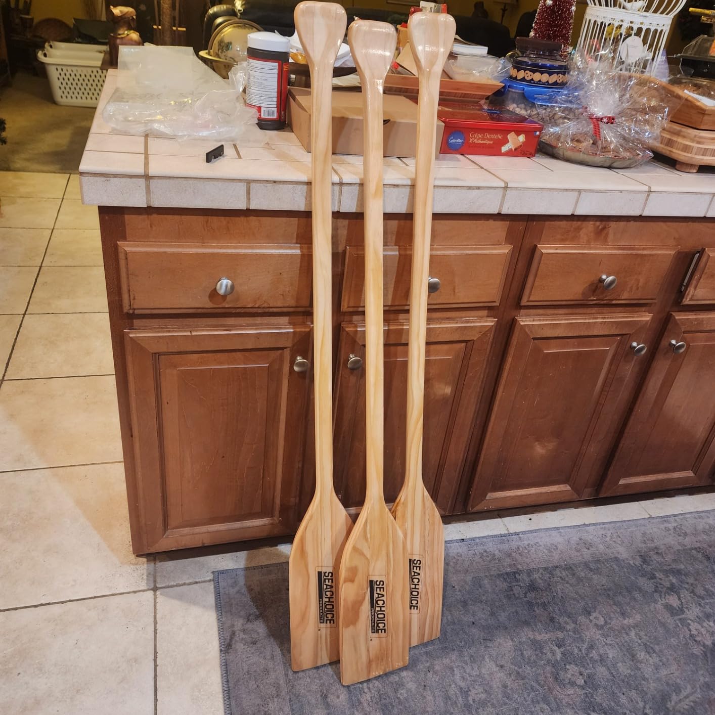 Seachoice Wood Paddle, New Zealand Construction, Wide Top Hand Grip, Clear Finish customer photo 1