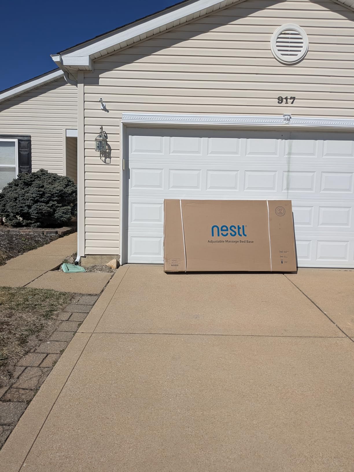 Nestl King Adjustable Bed Frame with Massage and Wireless Remote, Electric Base with Head and Foot Incline, Zero Gravity, USB Ports, Under Bed LED, No Box Spring Needed customer photo 2