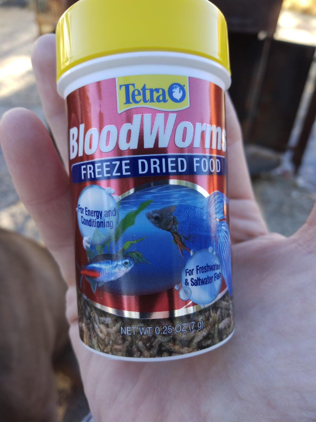 Tetra BloodWorms Freeze-Dried Fish Food Dietary Supplement, 0.25 oz customer photo 2