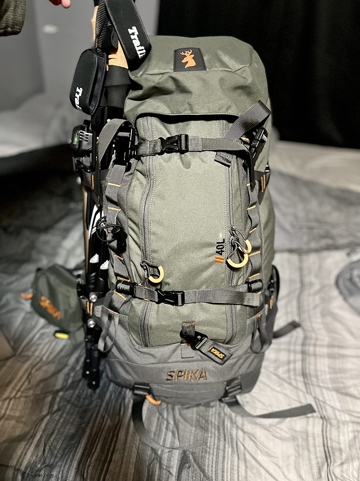 SPIKA Hunting Backpacks for Men, Meat Hauler Frame Pack with Rifle Holder, 40L/80L Extendable + Capacity for Bow Rifle Gun customer photo 1