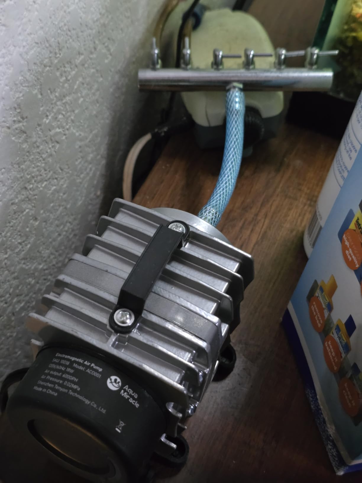 AquaMiracle Aquarium Air Pump Commercial Air Pump with Aluminum Housing, 600/1000/1200/1750GPH Fish Tank Bubbler Pond Aerator for Aquariums, Ponds, Hydroponics customer photo 2