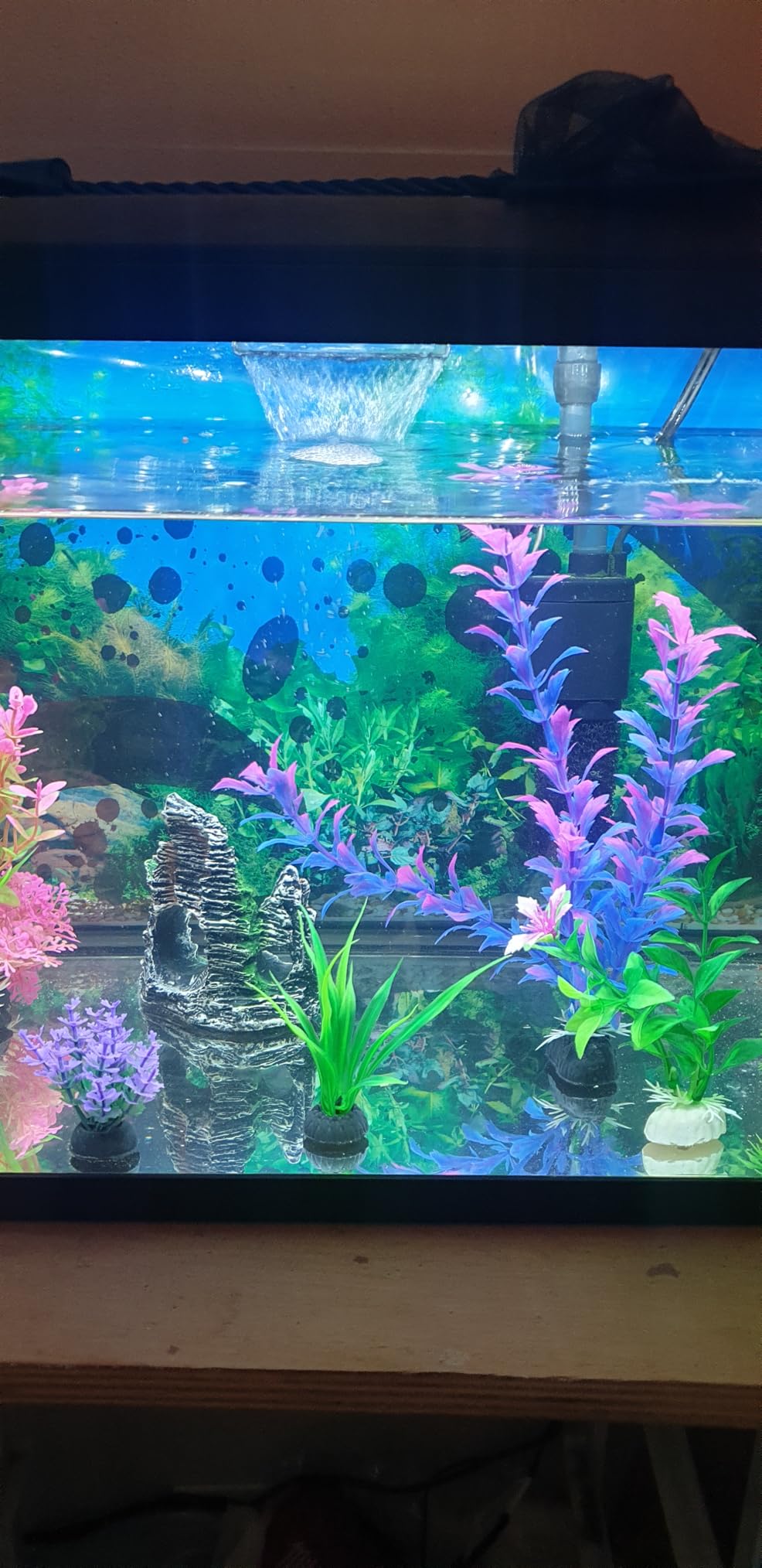 ELEBOX Aquarium Poster, Fish Tank Background Poster Thicken PVC Static Cling Backdrop Decorative Paper 16