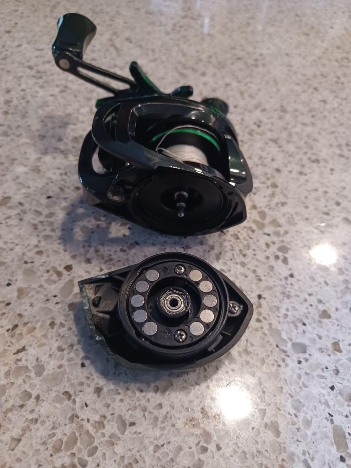 Fishing Baitcasting Reel, Baitcaster Fishing Reels with 18+1BB Stainless Steel Ball Bearings,Magnetic Braking System for Fishing Saltwater Freshwater, Available in 7.2:1 customer photo 2