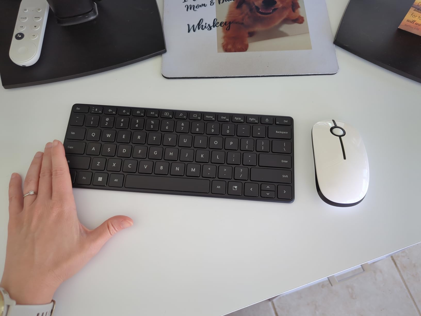 Microsoft Designer Compact Keyboard - Matte Black. Standalone Wireless Bluetooth Keyboard. Compatible with Bluetooth Enabled PCs/Mac customer photo 1