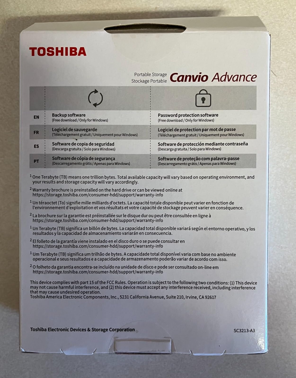 Toshiba Canvio Advance 2TB Portable External Hard Drive USB 3.0, Black - HDTCA20XK3AA customer photo 2