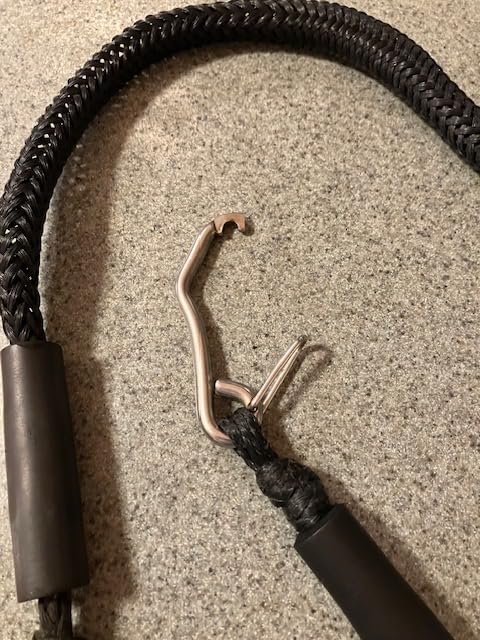 4 Feet Bungee Dock Line Mooring Rope 2-Pack for Docking with Stainless Steel Clip Accessories for Boats PWC, Built in Snubber, Kayak, Watercraft,SeaDoo,Jet Ski, Pontoon, Canoe, Power Boat customer photo 1