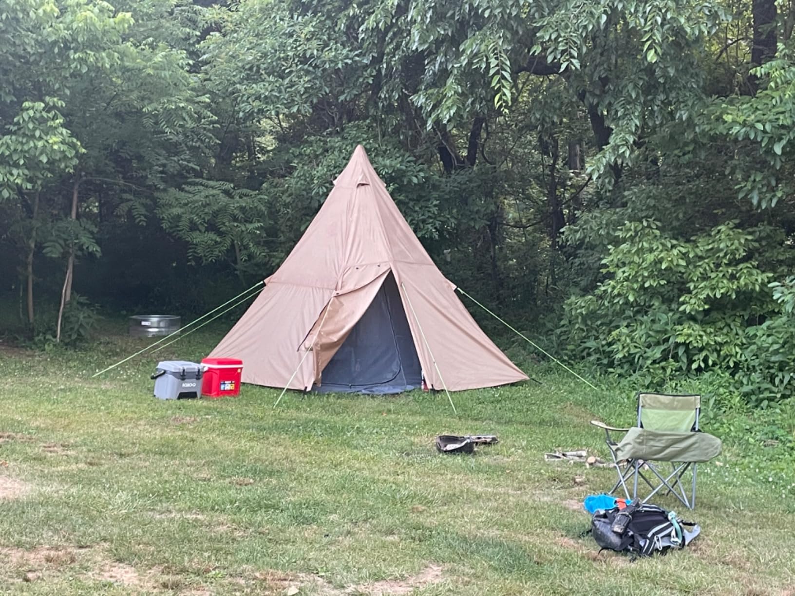 KAZOO Family Camping Tent Large Waterproof Tipi Tents 8 Person Room Teepee Tent Instant Setup Double Layer customer photo 2
