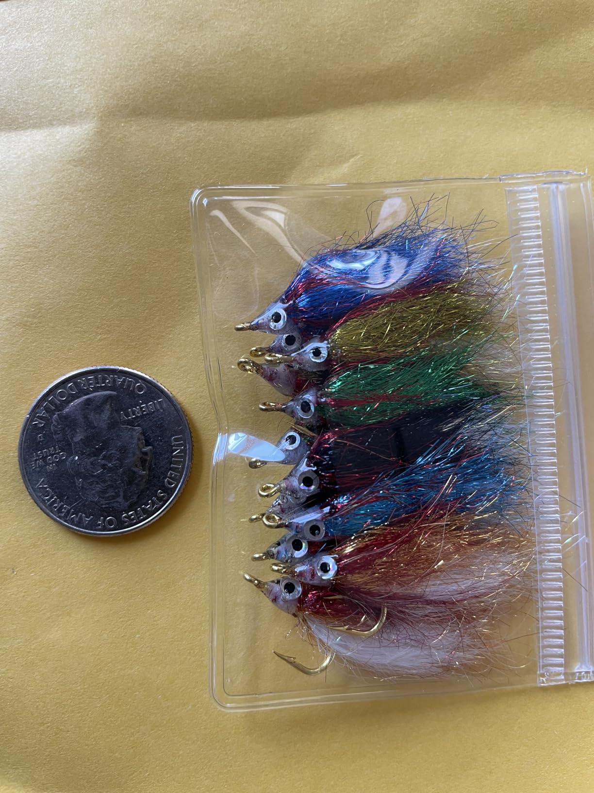 Tigofly 12pcs Wounded Minnow Fly Ice Dub Polar Fry Fly Fishing Flies Size 8 customer photo 2
