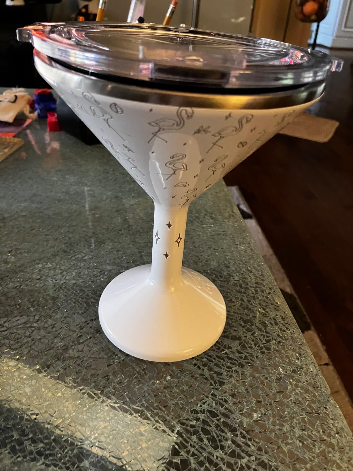 ORCA Tini 13oz Stainless Steel Martini Glass | Temperature Insulated Tumbler for Every Outdoor, Picnic, Poolside, Beach & Patio Party — Pearl customer photo 1