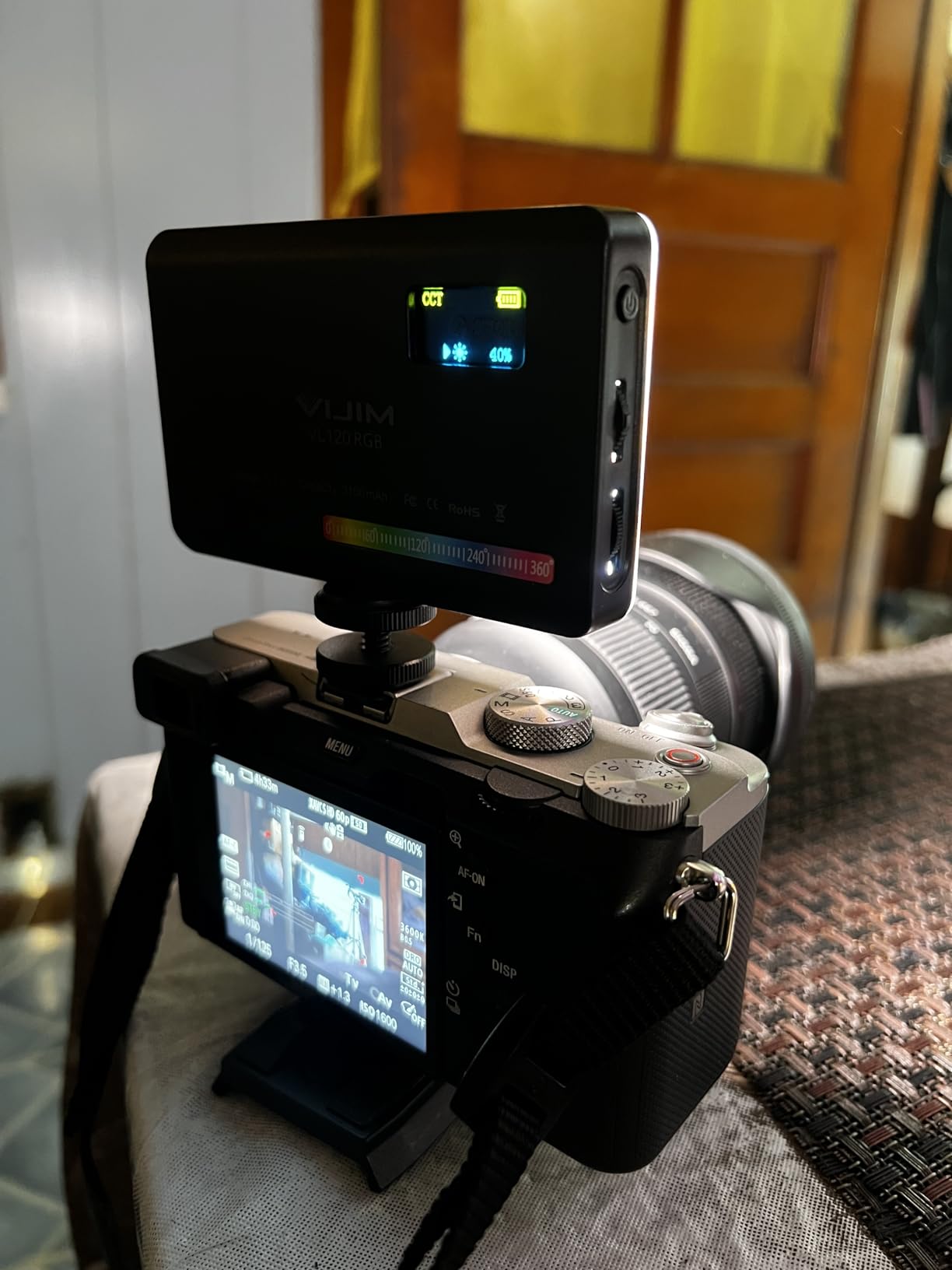 VIJIM VL120 RGB Video Light Portable LED Camera Light Panel 0-360Full Color customer photo 1