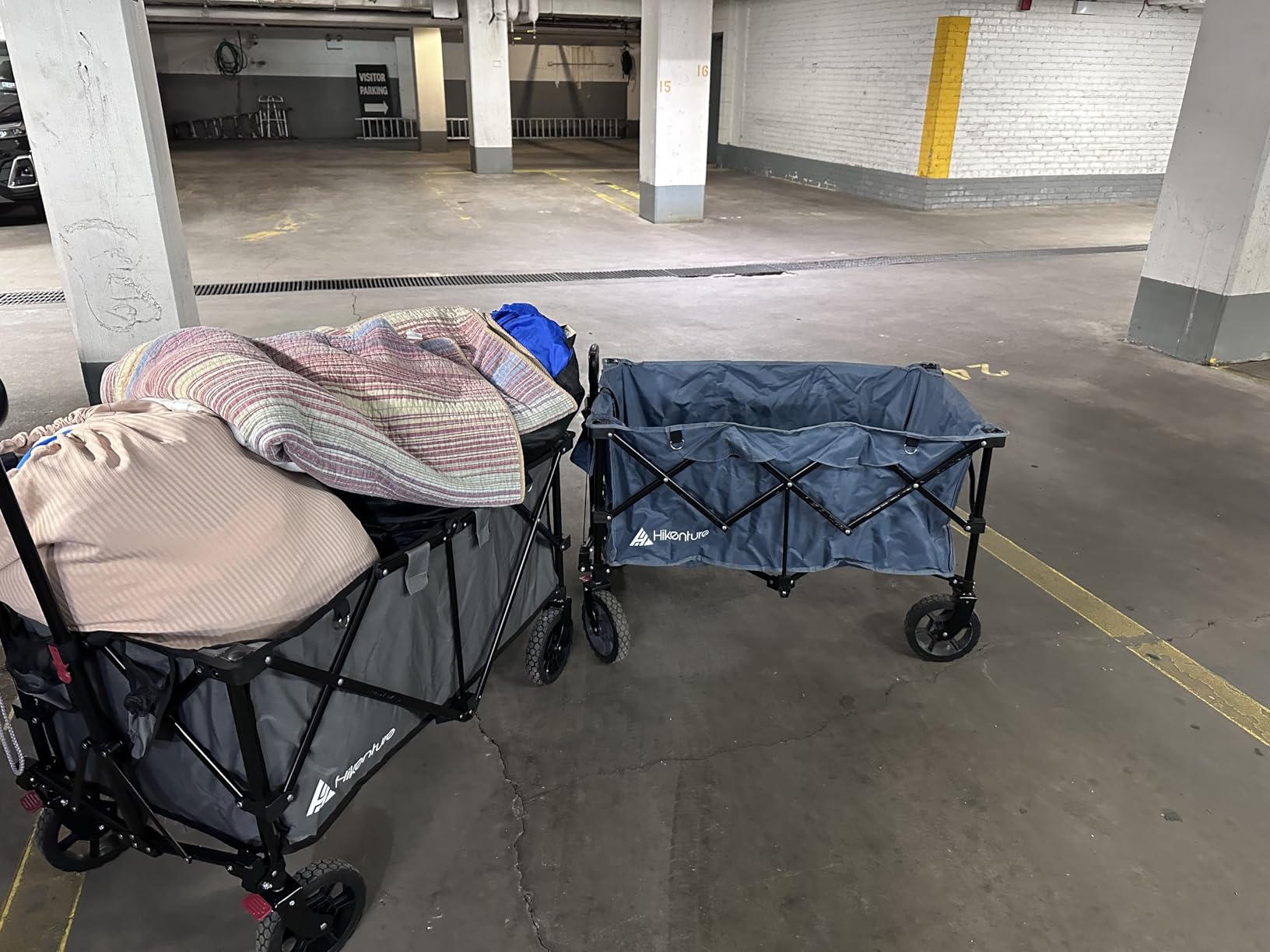 Hikenture Wagons Carts Foldable 330LBS, Heavy Duty Collapsible Wagon customer photo 1