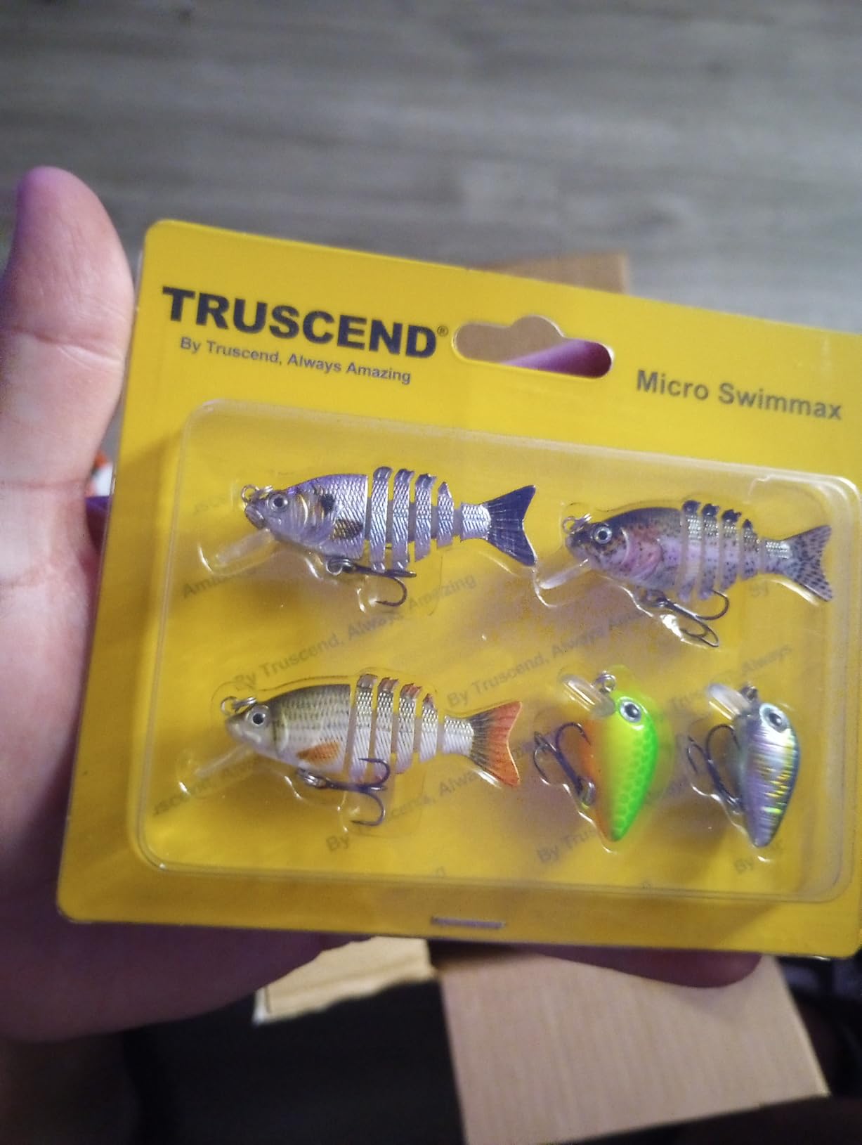 TRUSCEND Swimmax Easy Catch Fishing Lures with BKK Hooks, Wiggling, Vibrating, Rattling and Gurgling for More Bite, Heavy-Duty Dyneema Fiber Jointed Swimbaits for Bass, Trout, Walleye, Crappie, Pike customer photo 1
