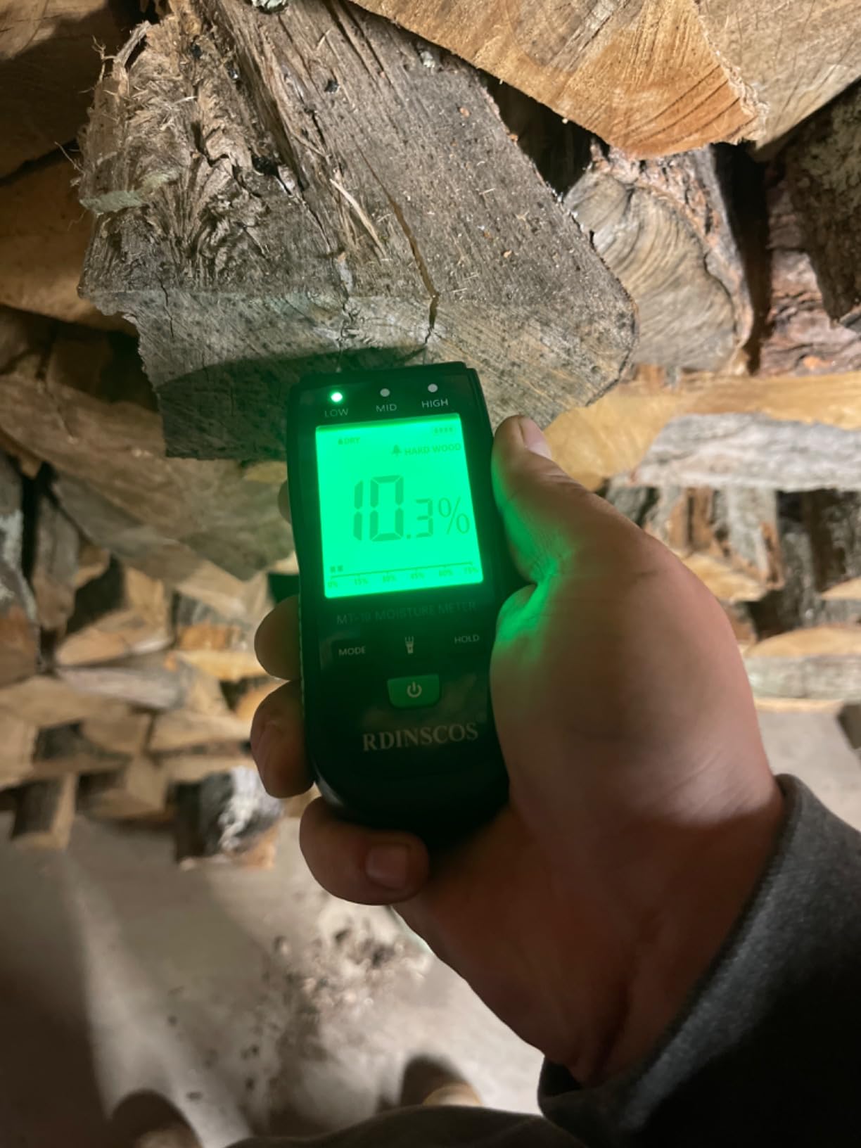 RDINSCOS Wood Moisture Meter for Firewood, Softwood, Hardwood customer photo 1