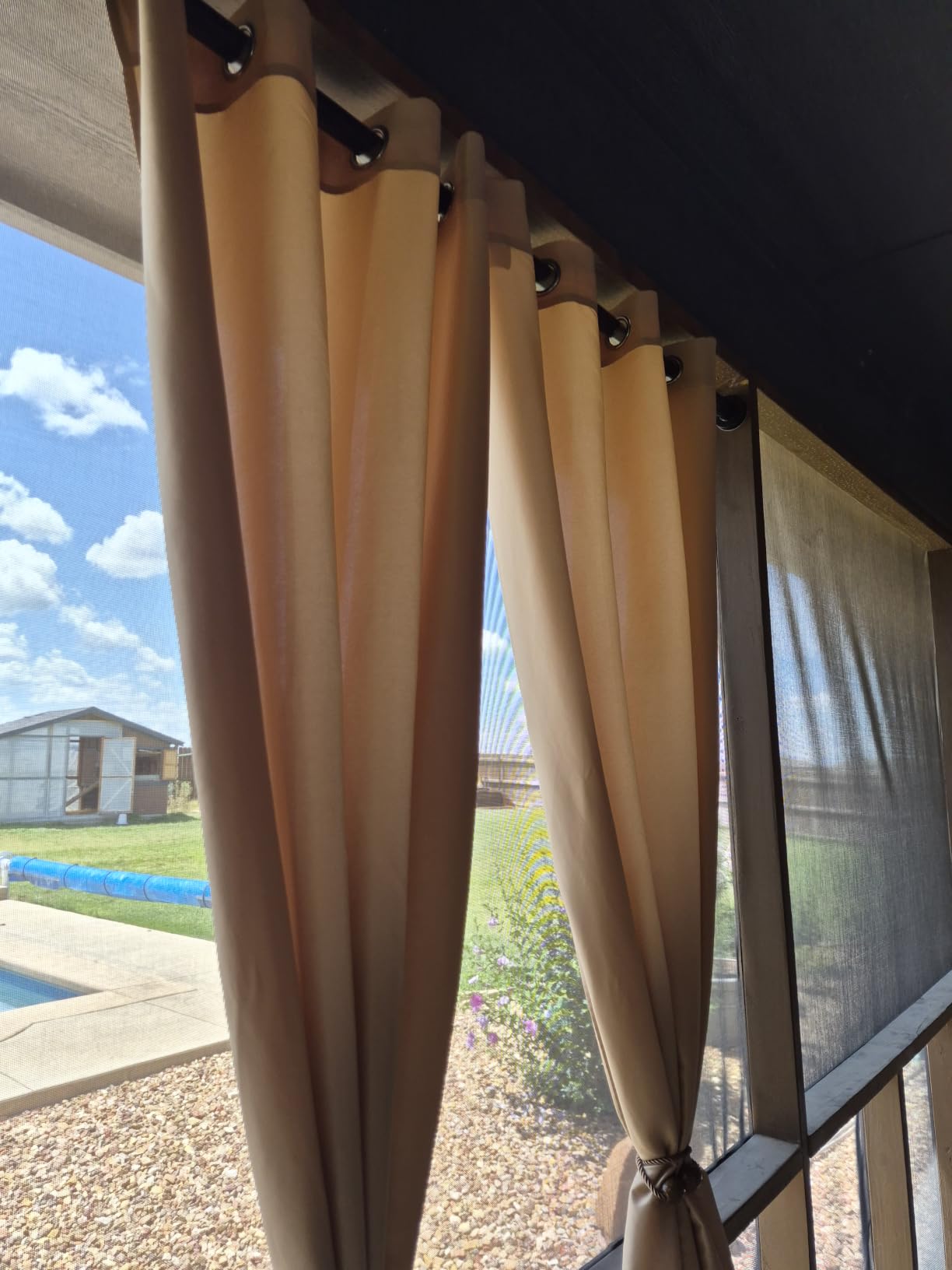 PureFit Outdoor Curtains for Patio Waterproof Weatherproof Outside Curtains customer photo 1