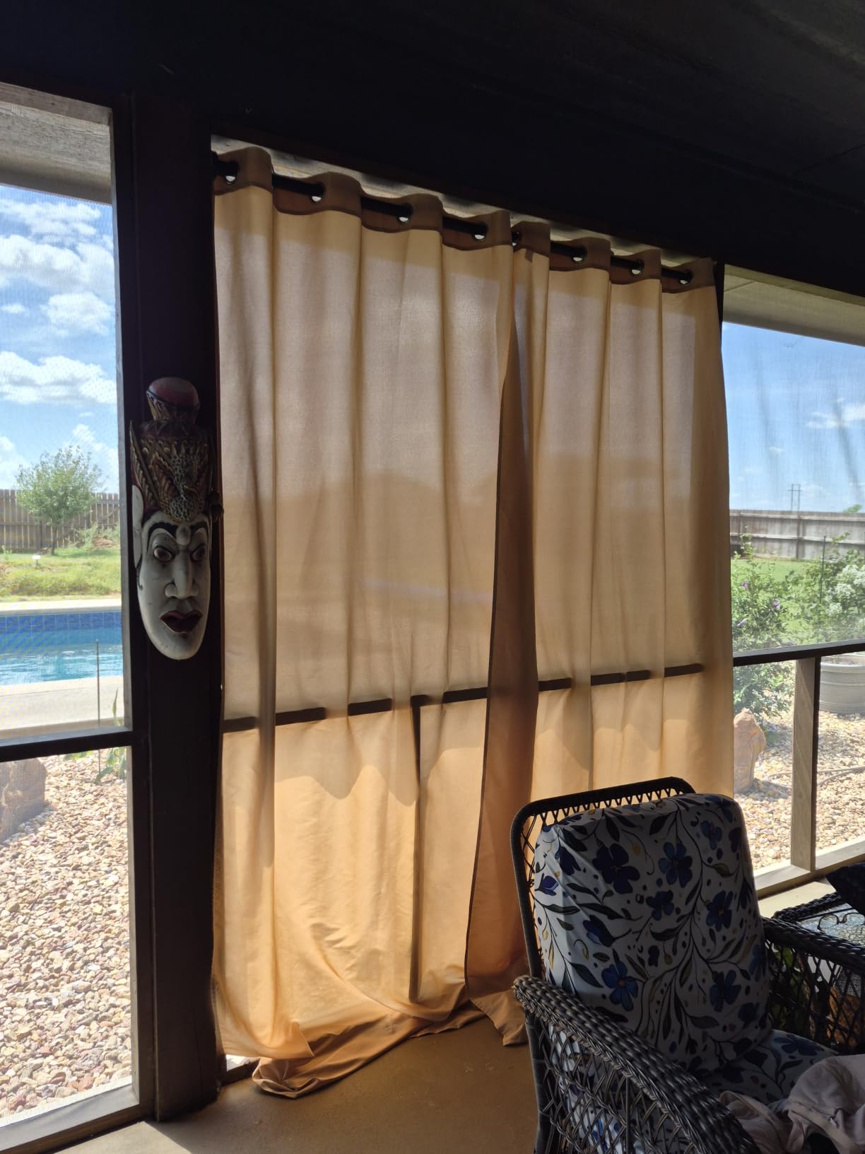 PureFit Outdoor Curtains for Patio Waterproof Weatherproof Outside Curtains customer photo 2