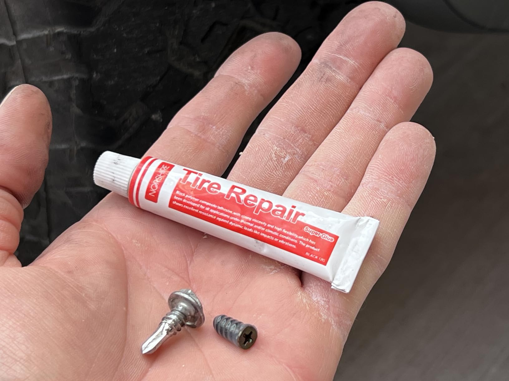 NORSHIRE Tire Repair Screw Kit, 10 Self-Sealing Screw-in Tire Plugs with Screwdriver and 3 Repair Adhesives, Quick Tubeless Tire Puncture Repair for Car, Motorcycle, Truck, ATV and Tractor customer photo 1