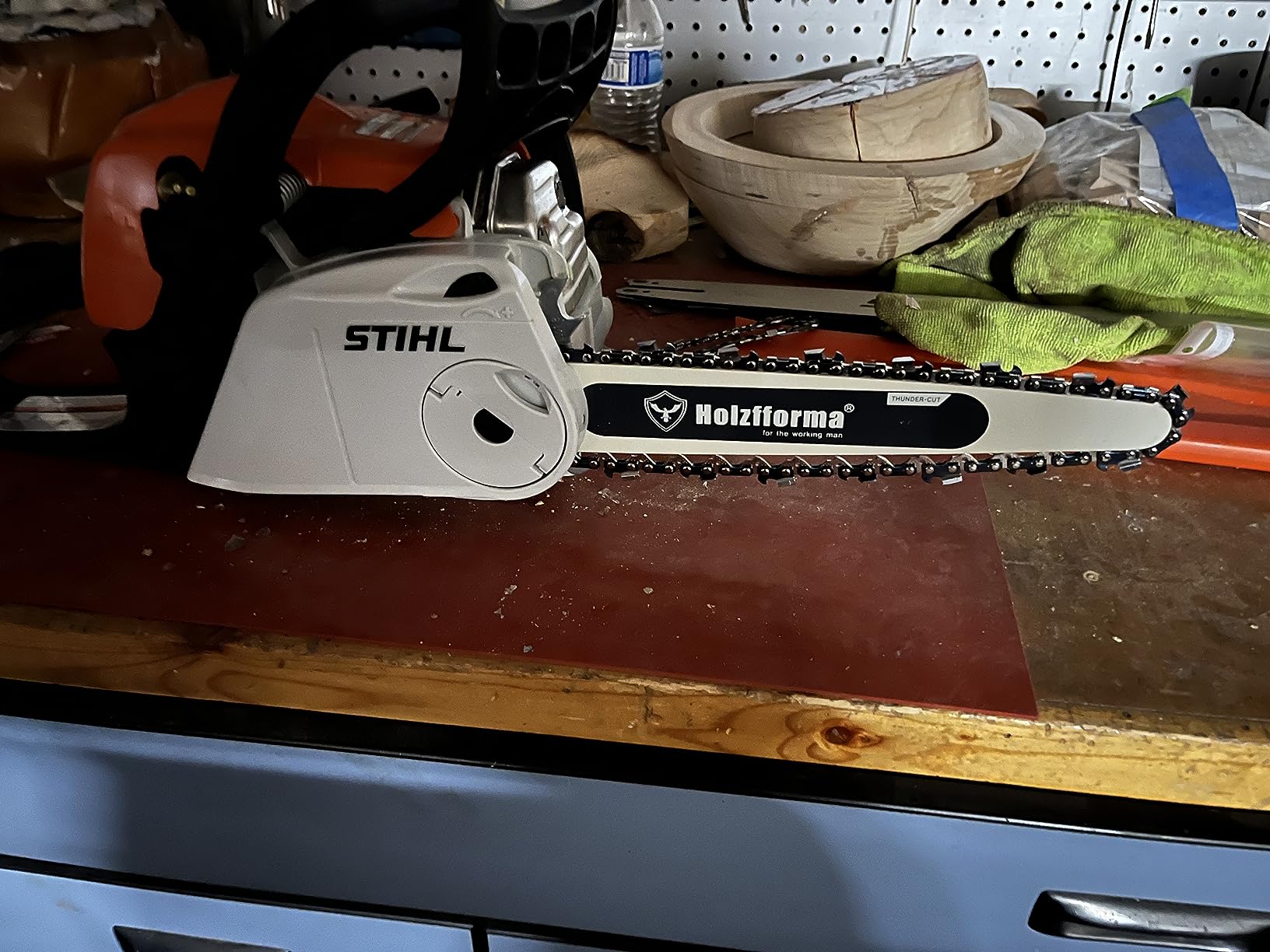 Holzfforma 12inch PRO Bar & Chain Combo 3/8 LP, .050 44DL mini Carving Bar Hard Nose Compatibale with MS170 MS171 MS180 MS181 MS192T MS193T MS200T 020T MS201T MS201TC JonCutter G2500 customer photo 2