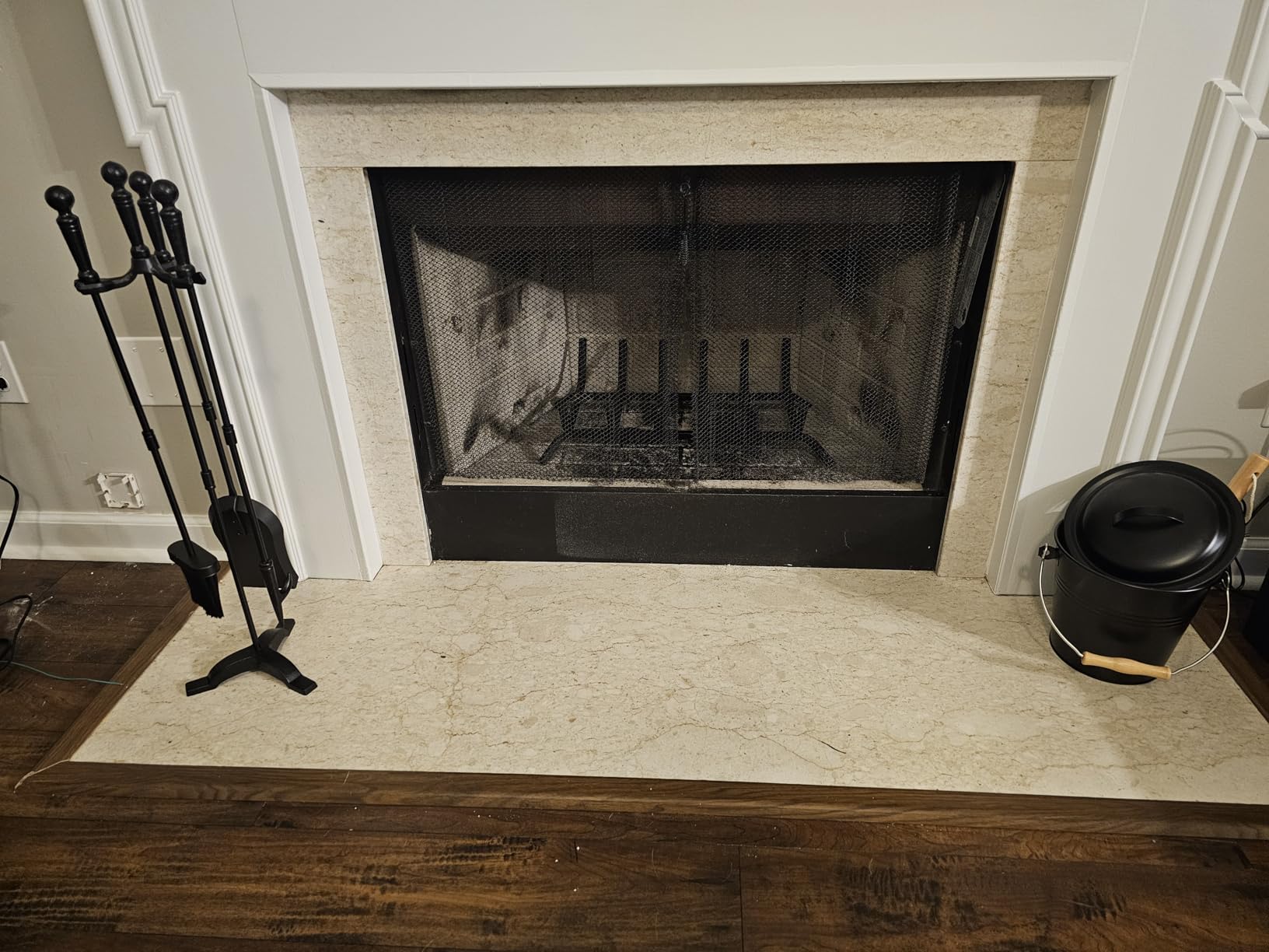 Gtongoko Fireplace Tools Set with Stand, 30-Inch Heavy Duty Steel customer photo 1