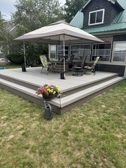 CROWN SHADES Gazebo 10x10 Pop Up Canopy with Mosquito Netting, Beige | Screen Tent with 4 Ropes, 8 Stakes, 4 Sandbags and Wheeled Storage Bag, Canopy for Patio & Backyard Parties, Camping&Events customer photo 1