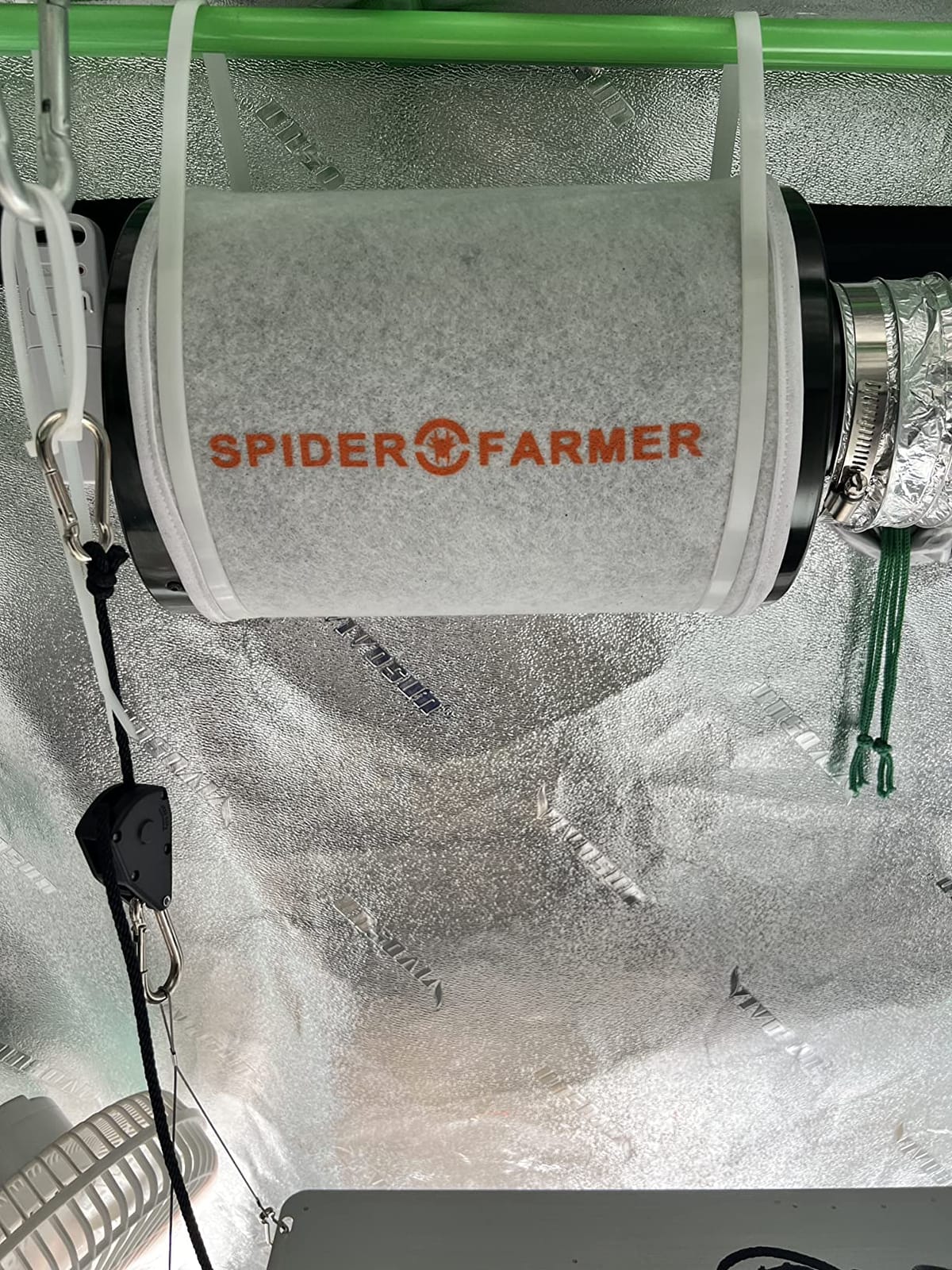 Spider Farmer 6 Inch Carbon Filter for Grow Tent Odor Control customer photo 1