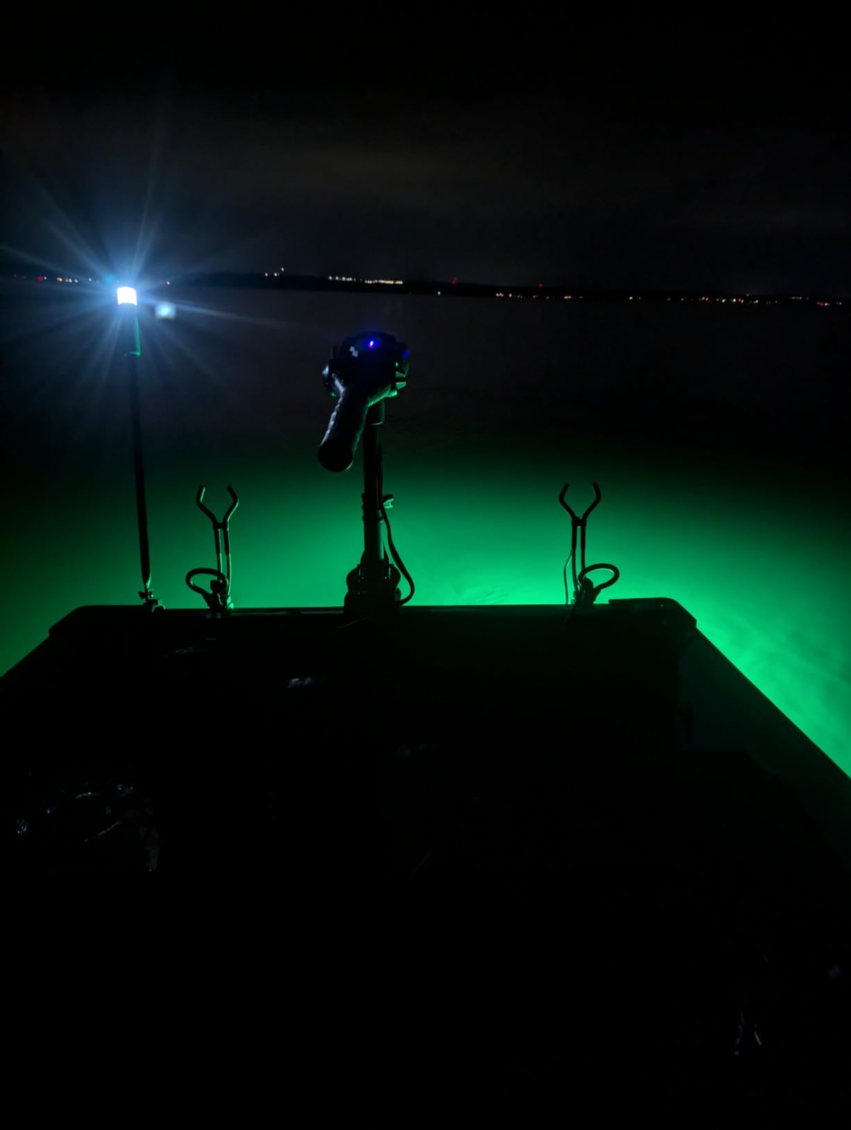 18W 45W DC 12V Green IP68 Waterproof Aluminum Super Bright LED Fish Bait Submersible Dock Underwater Fishing Light Attractants For At Night Snook Crappie With Battery Clamps Cigarette Lighter Plug customer photo 2