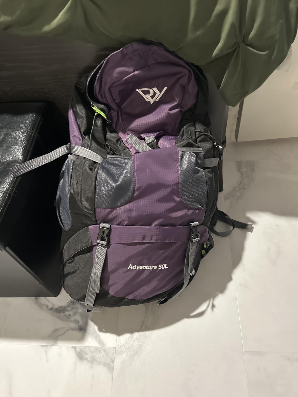50L Hiking Backpack, Waterproof Lightweight Daypack for Outdoor Camping Travel customer photo 2