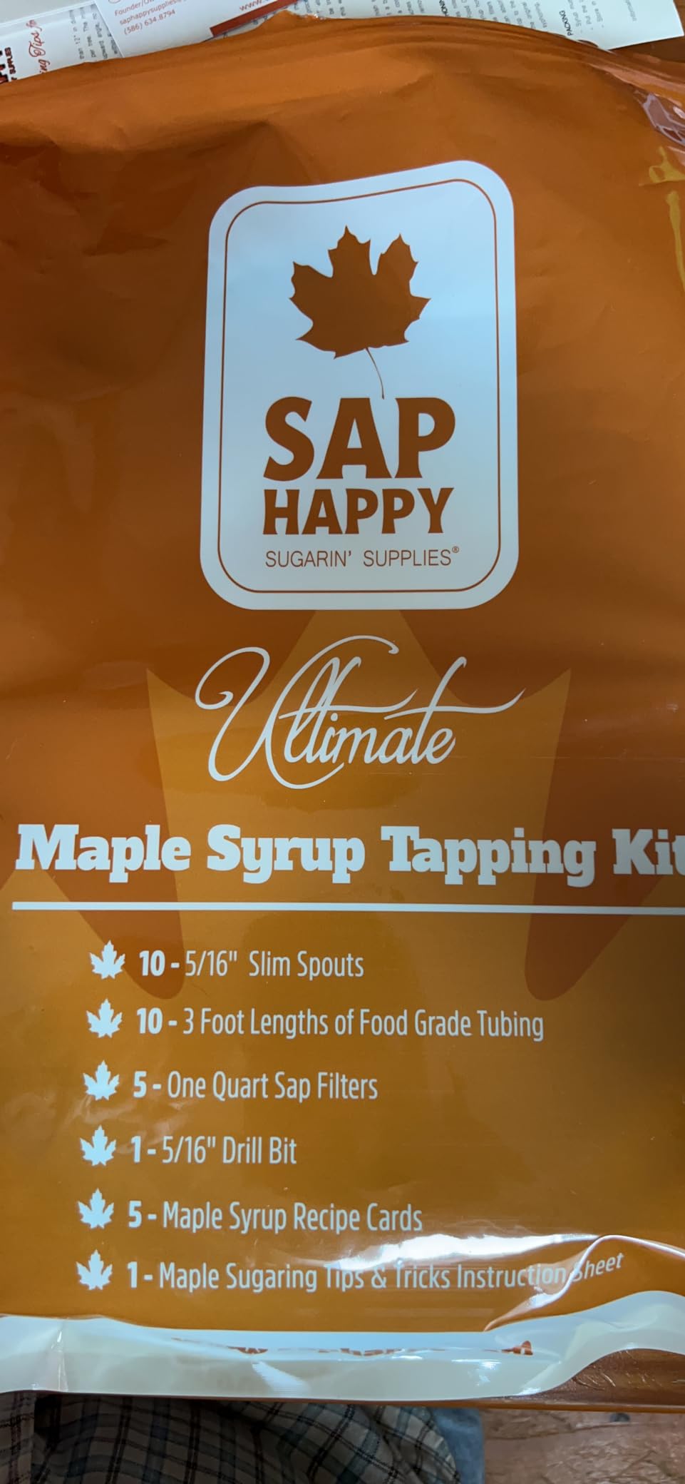 Sap Happy Ultimate Maple Syrup Tapping Kit - 10 Taps for Maple Trees customer photo 2