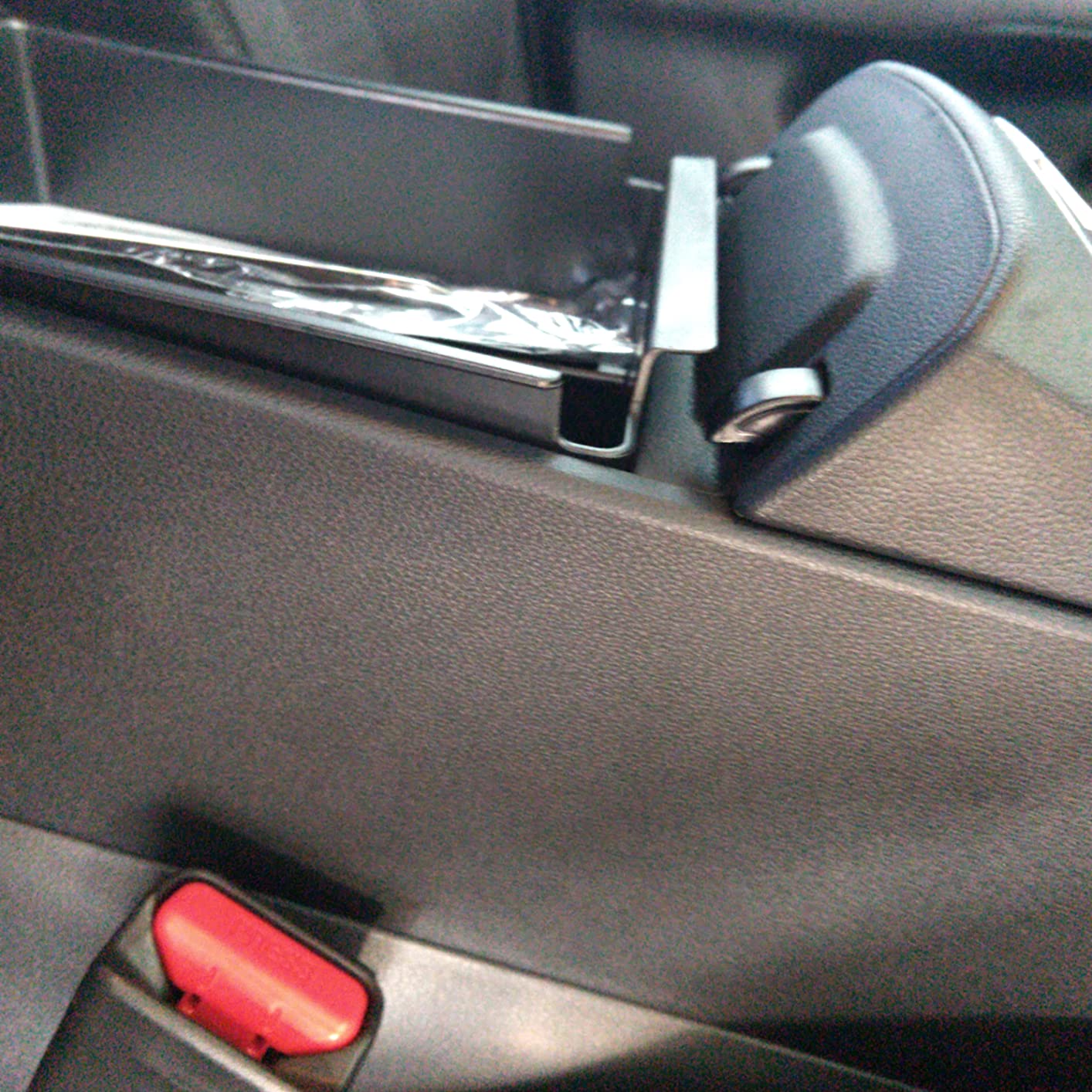 Upgraded Design Center Console Organizer Tray for Hyundai Santa Cruz 2022-2024 - Custom Fit Armrest Insert, Non-Slip ABS Matte Black (Fits SE/SEL Only, Excludes Limited & XRT) customer photo 1