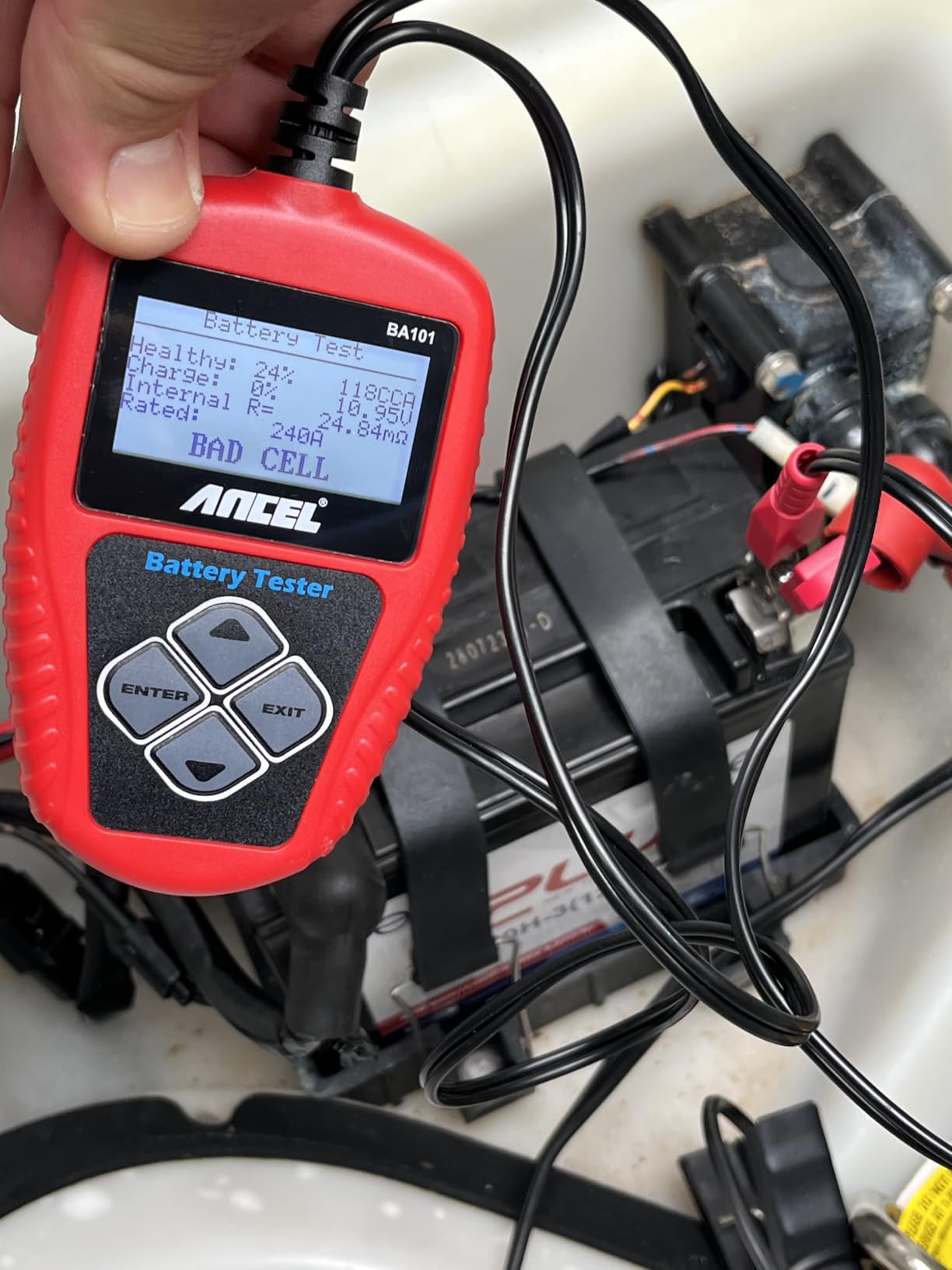 Motorcycle Battery YTX20HL-BS, UPLUS EB20H-3 Snowmobile UTV ATV YTX20L-BS YUAM320BS Maintenance Free Sealed AGM Powersports Compatible with Yamaha Honda Suzuki Harley-Davidson Kawasaki Jet Ski customer photo 2