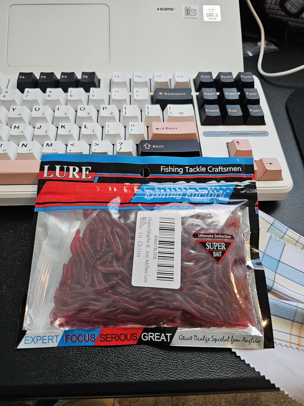 1.6in/3.3/3.9in Fishing Soft Lure Trout Worm Earthworm Bait Lifelike Fake Bloodworm Grub Worm Soft Fishing Lure Baits customer photo 1