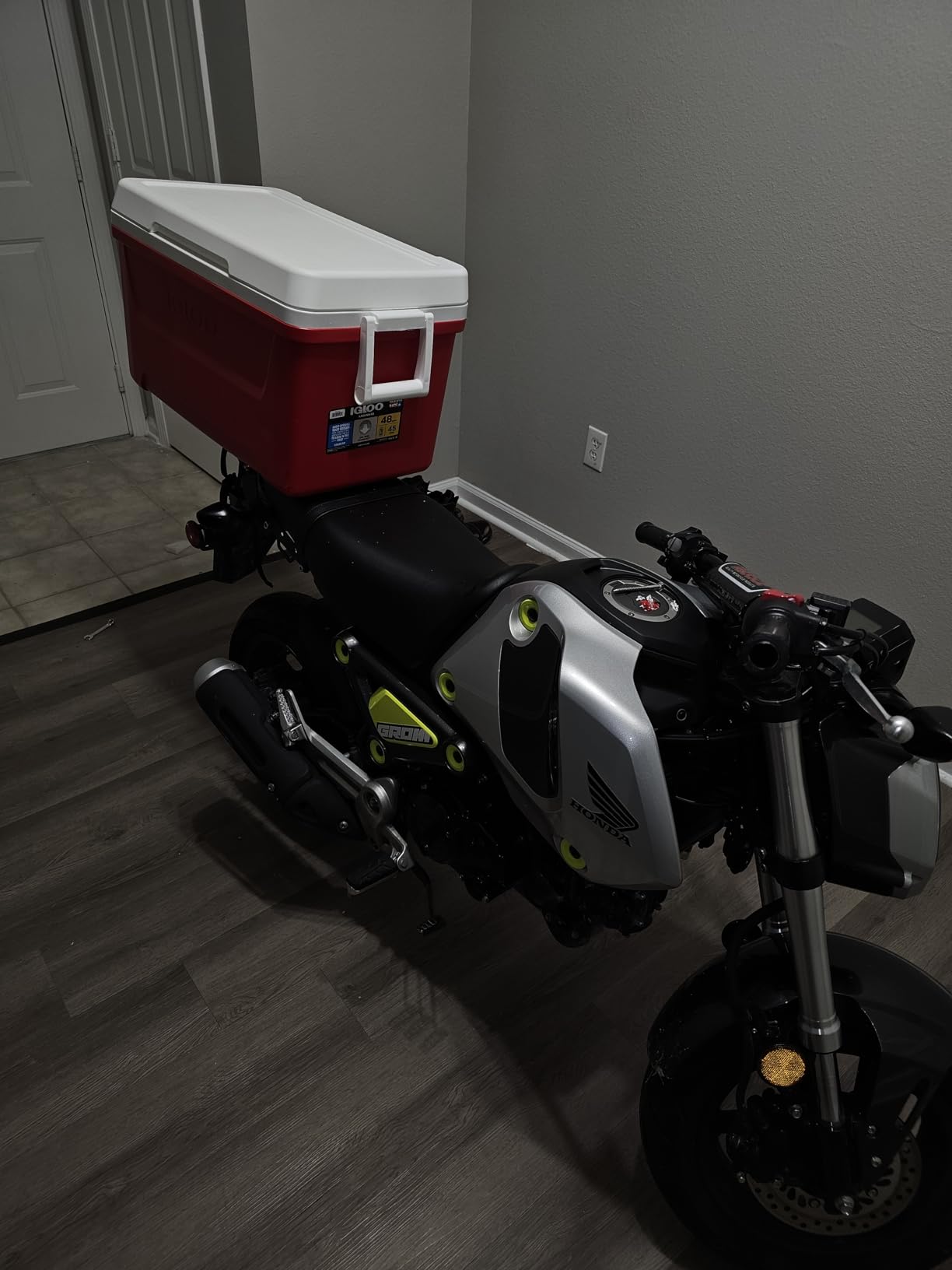 KEMIMOTO Compatible with Grom 2022 2023 2024 Rear Rack Luggage Storage Rack Carrier Grom 2022+ Rear Tail Storage Rack Cargo Enduro Grom 2022 2023 2024 customer photo 1