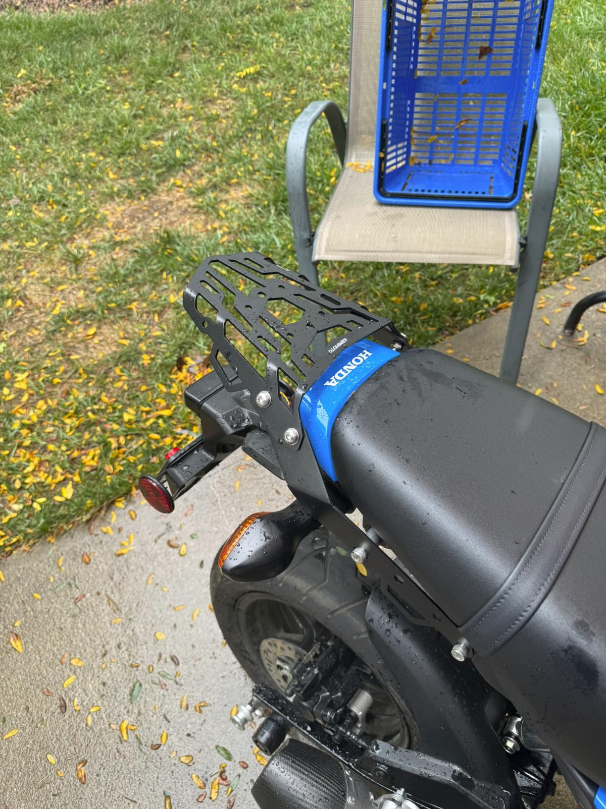 KEMIMOTO Compatible with Grom 2022 2023 2024 Rear Rack Luggage Storage Rack Carrier Grom 2022+ Rear Tail Storage Rack Cargo Enduro Grom 2022 2023 2024 customer photo 2