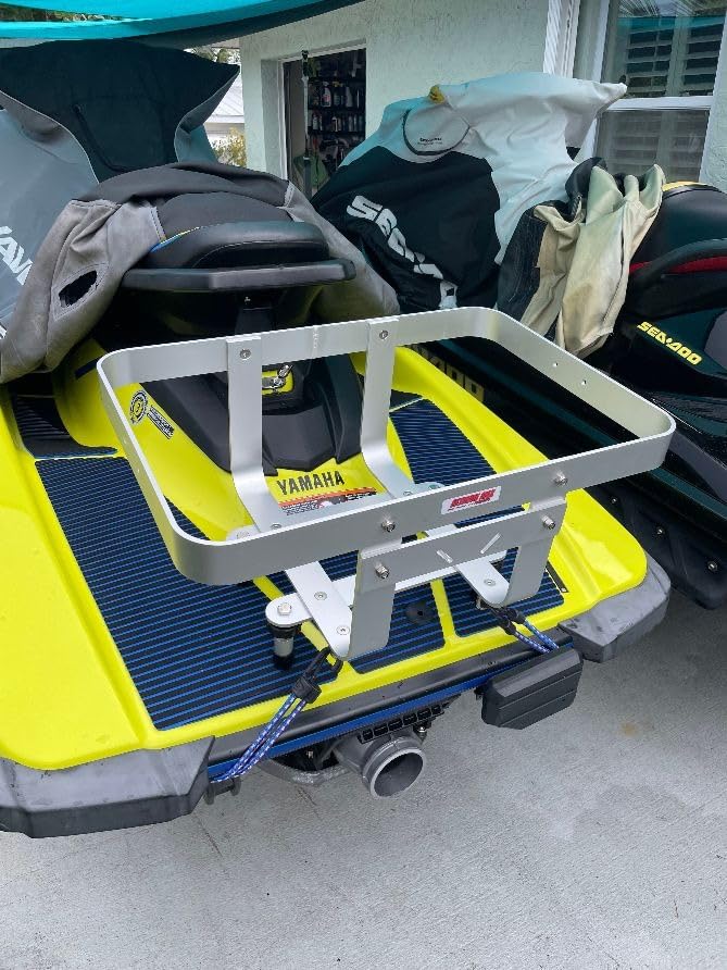 Extreme Max 3005.5254 BoatTector Aluminum PWC Cargo Rack/Cooler Holder - Compatible with RotoPax Fuel Can Mounts customer photo 1