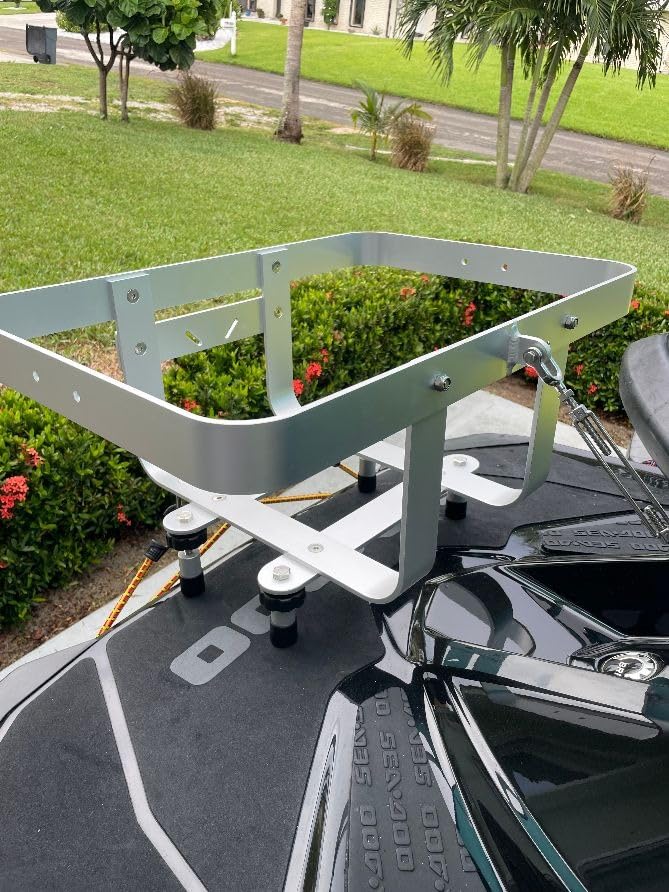 Extreme Max 3005.5254 BoatTector Aluminum PWC Cargo Rack/Cooler Holder - Compatible with RotoPax Fuel Can Mounts customer photo 2